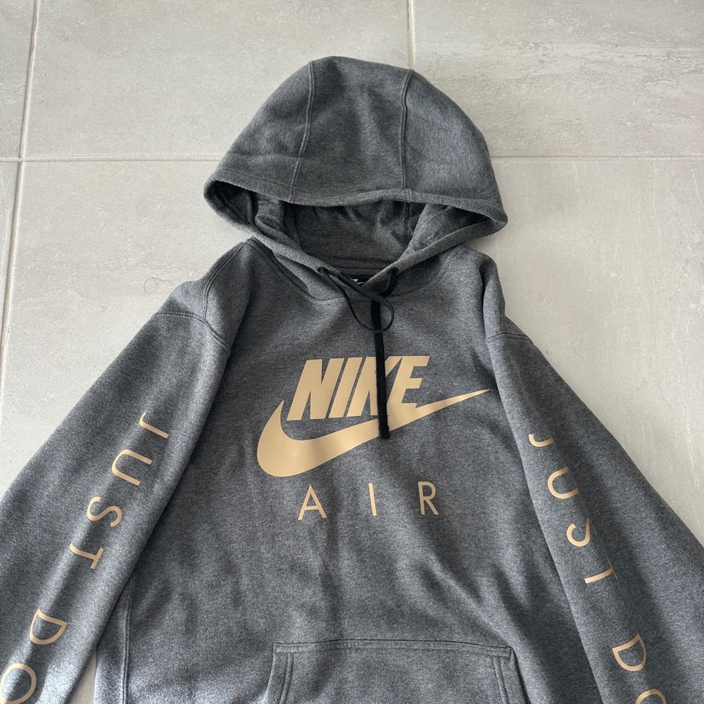 Nike Air Charcoal and Gold Hoodie